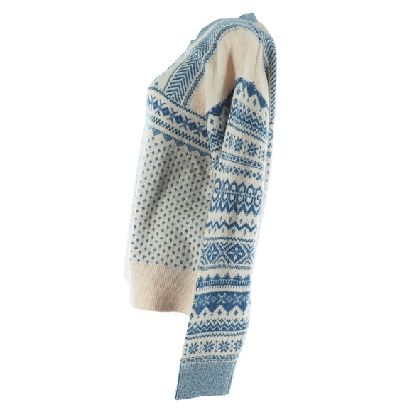 J. Crew Fair Isle Snowflake Crewneck in Supersoft Yarn - Picture 8 of 11